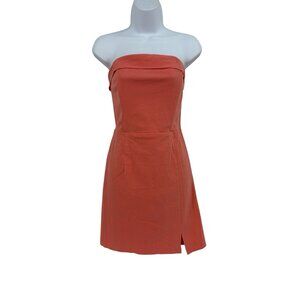 Verona Coral Strapless Dress Mini Skirt Short Romper Short Beach Festival 12